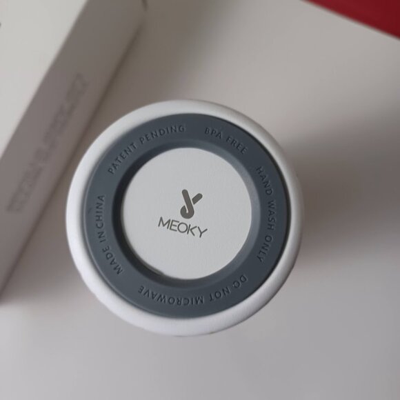 Meoky Tumbler With Lid & Straw -Pastel Leopard -24 Oz. -Open Box -Insulated NEW - Picture 5 of 12